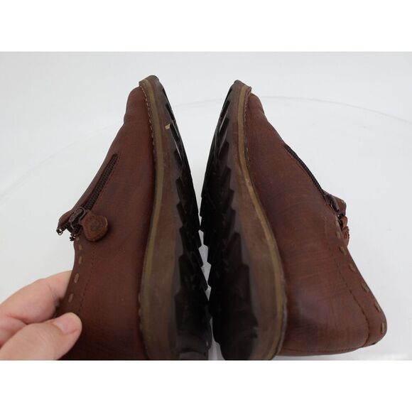 Timberland Smart System Loafers Womens 7M Brown Leather Shoes Size Zip Comfort - Picture 7 of 12
